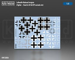 Kitsworld 1/32 Scale - Luftwaffe National Insignia (Me109 Variants) - Full Colour Decal 